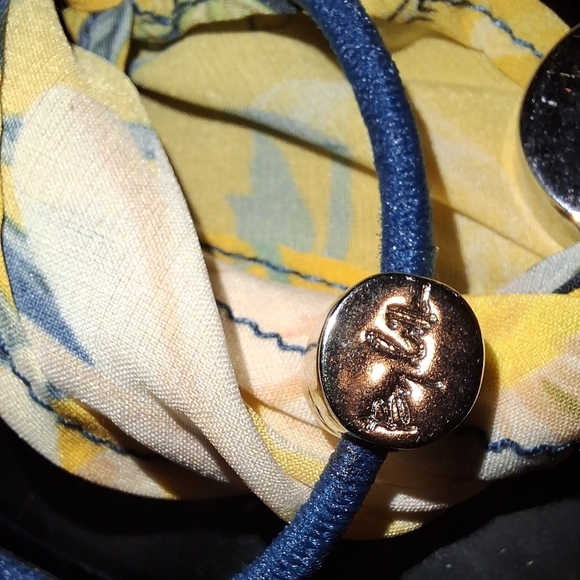 By Lilla Anthro Hair Ties Scarf Designer Elastic Bow Bracelet Floral Accessory main image 4